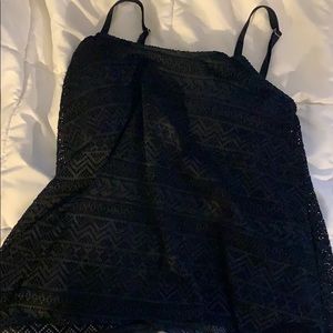 Black Tankini Top
